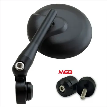 cafe 4 racer - CNC Handle Bar End Side Mirrors CR10 - Cafe4Racer Bar end mirrors 