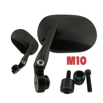 cafe 4 racer - SHINY MIRROR F.H/BAR-END W.JOINT,BLACK - Shin Yo Bar end mirrors 4054783039937