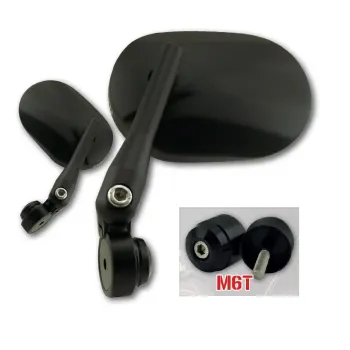 cafe 4 racer - SHINY HANDLEBAR MIRROR CIRCULA-S - Shin Yo Bar end mirrors 4054783687435