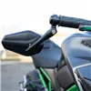 cafe 4 racer - Zrkadlá na konci riadidiel "SOLID" Čierne M6 / ID14 Hliníkový pár vrátane závaží na riadidlá + upínacích dielov - HS MOTO Germany Zrkadlá do riadítok 4251926910560