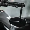 cafe 4 racer - Handlebar End Mirror "SOLID 1" M10 Black Aluminum Pair incl. Handlebar Weights M10 BMW Arm: 170mm - HS MOTO Germany Bar end mirrors 4251926903845