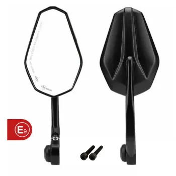 cafe 4 racer - Rebel switch 4 button – Black- 22mm 7/8" Handlebar - Rebelmoto Bar end mirrors 