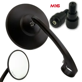 cafe 4 racer - HIGHSIDER FERRARA 2 EVO handlebar end mirror, piece - Highsider Bar end mirrors 4054783177547