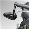 Handlebar End Mirror "HERO 1" Black M6 / ID14 Aluminum Pair incl. Handlebar Weights + Clamping Parts
