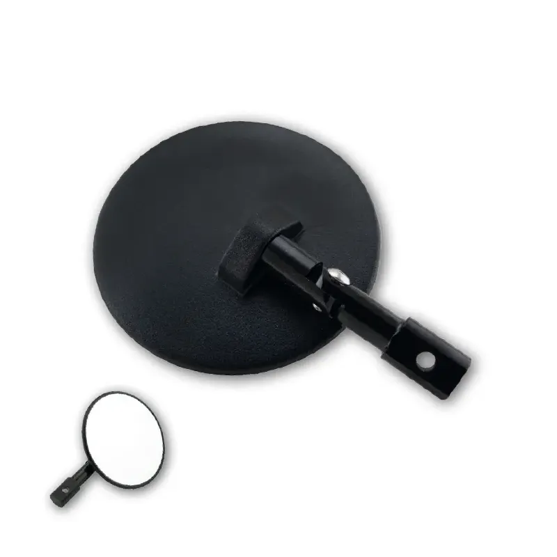 cafe 4 racer - Handlebar End Mirror "Cento" ABS M6 Pair Adjustable Arm 65mm L 140 x Ø - HS MOTO Germany Bar end mirrors 4251352631367