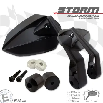 cafe 4 racer - Mirrors for Triumph handlebars ends models. - SW-Motech Bar end mirrors 4052572273838