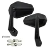 cafe 4 racer - Handlebar End Mirror "SOLID 2" Black M6 / ID14 Aluminum Pair incl. Handlebar Weights + Clamping Parts - HS MOTO Germany Bar end mirrors 4251926903449