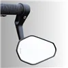 cafe 4 racer - Handlebar End Mirror "SOLID 2" Black M6 / ID14 Aluminum Pair incl. Handlebar Weights + Clamping Parts - HS MOTO Germany Bar end mirrors 4251926903449