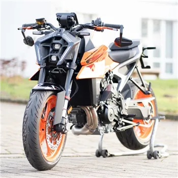 cafe 4 racer - Handlebar End Mirror "SOLID 2" Black M6 / ID14 Aluminum Pair incl. Handlebar Weights + Clamping Parts - HS MOTO Germany Bar end mirrors 4251926903449