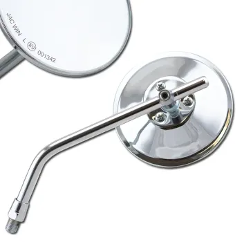 cafe 4 racer - Custom Oval mirror. Chrome - MCS Standard mirrors 
