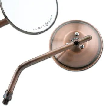 cafe 4 racer - NESS SCOOP CHROME MIRROR, LEFT - ARLEN NESS Standard mirrors 