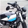 cafe 4 racer - Universal Mirror "Novara" Aluminum Black Pair M10 Ø 105mm Adjustable M10-R/L E-approved - HS MOTO Germany Standard mirrors 4251352629395