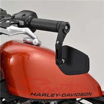 cafe 4 racer - Biltwell utility mirror rectangle clamp-on-1" black - BILTWELL Bar end mirrors 