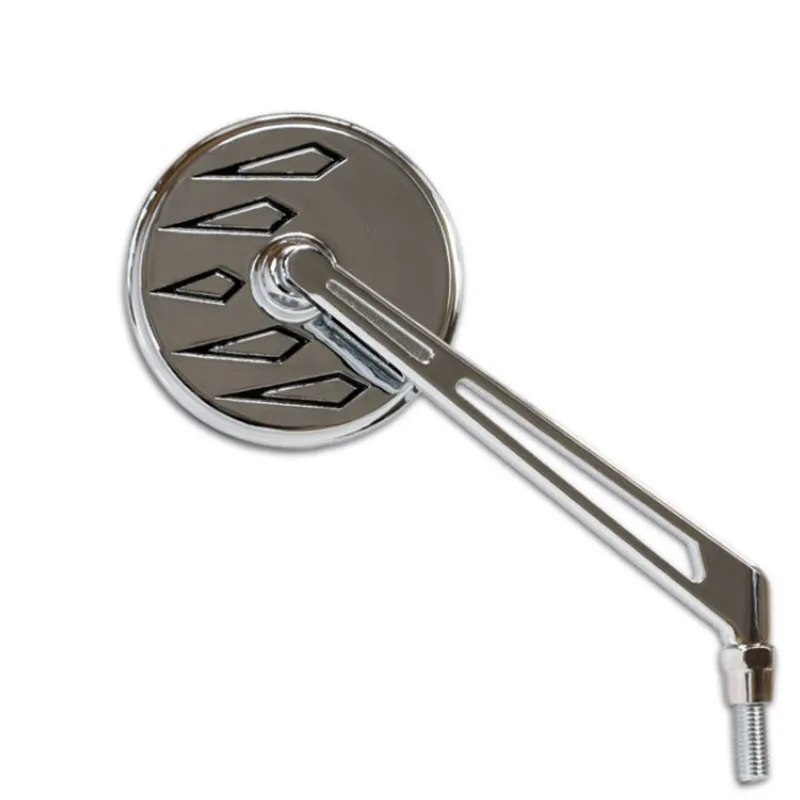 cafe 4 racer - Handlebar Mirror Chrome Round Right M10-R Piece without E-Mark!!! - HS MOTO Germany Standard mirrors 4251352657961