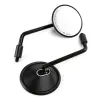 cafe 4 racer - Universal Mirror "PRO 4" ALU Pair Black M10-L to M8-R Ø 105 mm E-approved - HS MOTO Germany Standard mirrors 4251926904767