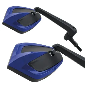 cafe 4 racer - Arlen Ness, Tearchop mirror left. Black - ARLEN NESS Standard mirrors 
