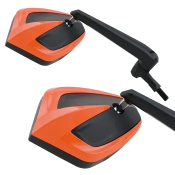 cafe 4 racer - Box mirror. Black - MCS Standard mirrors 