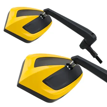 cafe 4 racer - Blind Spot mirror set. Chrome - MCS Standard mirrors 