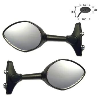 cafe 4 racer Fairing mirrors custom bike parts 