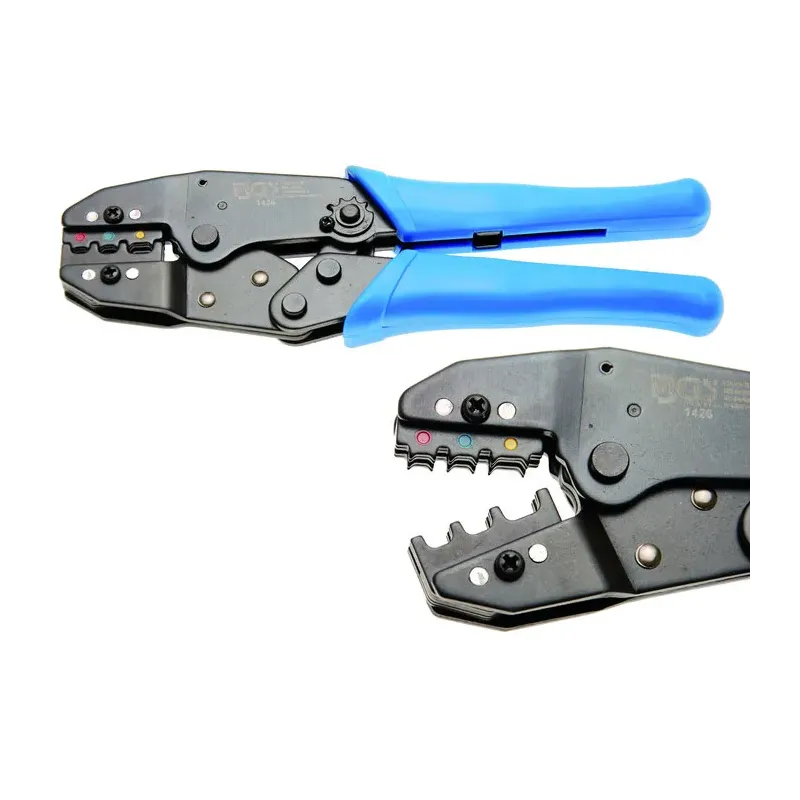 cafe 4 racer - Crimping Pliers with Ratchet Function 0.5-6 mm² (Insulated Connectors) 0.5-1.5 / 1.5-2.5 / - HS MOTO Germany Tools 4251352622105