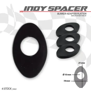 cafe 4 racer - BARRACUDA INDICATOR BRACKET FRONT YAMAHA - BARRACUDA Indy Spacer 753610857952