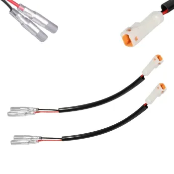 cafe 4 racer - Adaptér Kabel "Blinkr" Triumph Daytona / Trident 660 24- Pár Japonsko 2-Pin Kulatý Konektor Samice - Daytona Kabelové adaptéry 4251926910478