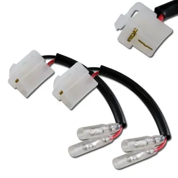 cafe 4 racer - Adapter Cable "KZB" HONDA NC750X 21-26 | Japanese-style 2-pin round connector (female), Ø 3.5 mm - HS MOTO Germany Adapter cable 4251352626707
