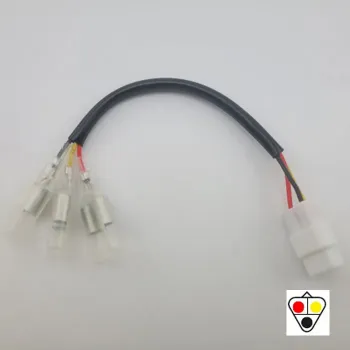 cafe 4 racer - Adaptér Kabel "Taillight" Yamaha 3 Kabely s Japonským Dvojitým Kulatým Samičím Konektorem Ø 3,5mm - HS MOTO Germany Kabelové adaptéry 4251926907126