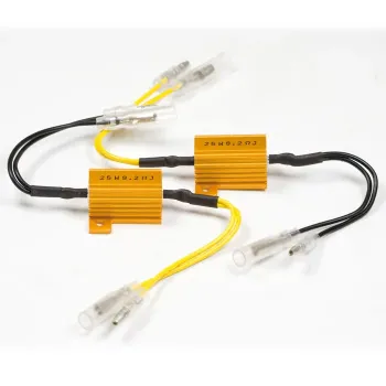 cafe 4 racer - Rezistor "27 Ohm/5W" pro vyrovnání LED indikátoru až do 5W - HS MOTO Germany Odpory k LED 4251352603166
