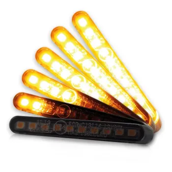 cafe 4 racer - COBRA LED směrová světla 3v1 s polohovým a brzdovým světlem s kouřovými směrovými světly - Cafe4Racer Sekvenční plovoucí ukazatele směru LED 