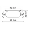 cafe 4 racer - License Plate Lighting "Zest" Black LED ABS Screw Distance: 45mm E-approved - HS MOTO Germany License plate lights 4251352604194