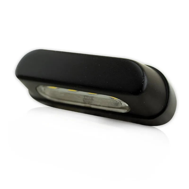 cafe 4 racer - License Plate Lighting "Zest" Black LED Aluminum Screw Distance: 45mm E-approved - HS MOTO Germany License plate lights 4251352604217