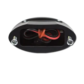 cafe 4 racer - License Plate Lighting "Micro Space" Black LED Aluminum Screw Distance: 45mm E-approved - HS MOTO Germany License plate lights 4251352606273