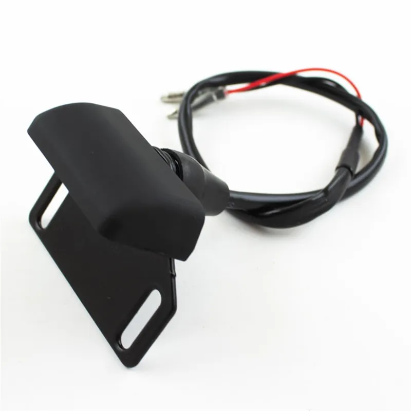 cafe 4 racer - LED License Plate Lighting Set "Dash" Type 6 Hole Spacing: 45mm Black ABS Holder Steel Cable Length 35cm - HS MOTO Germany License plate lights 4251926908918
