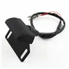 cafe 4 racer - LED License Plate Lighting Set "Dash" Type 6 Hole Spacing: 45mm Black ABS Holder Steel Cable Length 35cm - HS MOTO Germany License plate lights 4251926908918