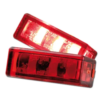 cafe 4 racer - LED Recessed Tail Light "Brick3" Red 3 x SMD Dimensions: W: 27 x H: 10 - HS MOTO Germany LED Rear lights 4251352603913