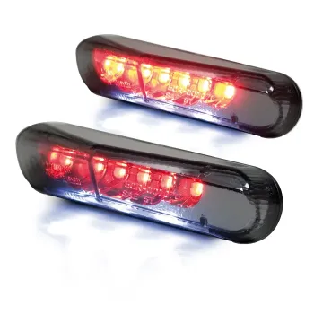 cafe 4 racer - LED Tail Light "Brisk 2" KZB Tinted Dimensions: W: 84 x H: 22 x D: - HS MOTO Germany LED Rear lights 4251352601629