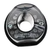 LED taillight "Pipe" black without KZB tinted with black mounting plate W: 54 x