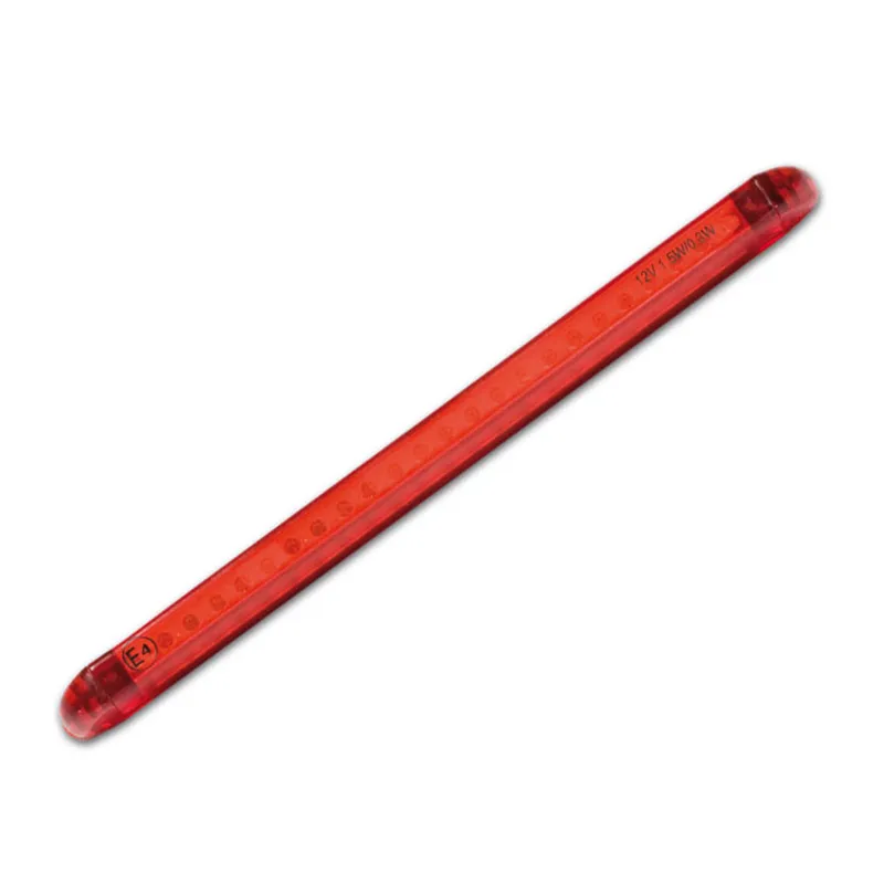 cafe 4 racer - LED Tail Light "String" Red Glass without KZB Dimensions: W 127 x H 9 - HS MOTO Germany LED Rear lights 4251352611802