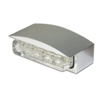 cafe 4 racer - LED license plate light lamar, black. ECE appr. - MCS License plate lights 