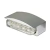 cafe 4 racer - License Plate Lighting "Ice" Silver Aluminum 3 LEDs Hole Distance: 21 mm E-approved - HS MOTO Germany License plate lights 4251926900042