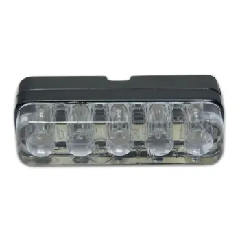 cafe 4 racer - License plate light, LED. Gloss black - MCS License plate lights 