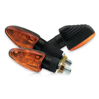 cafe 4 racer - HIGHSIDER Indicator MICRO-BULLET čiena/chromová - Highsider Štandardné smerovky 4054783024407