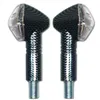 cafe 4 racer - LED Indicator "Diamond" Carbon Look Long M10 - HS MOTO Germany Standard indicators 4251352614988