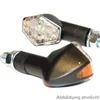 cafe 4 racer - LED Indicator "Diamond" Carbon Look Long M10 - HS MOTO Germany Standard indicators 4251352614988
