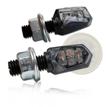 cafe 4 racer - Freestyle turn signals LED. Chrome - MCS Standard indicators 