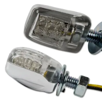 cafe 4 racer - Cob, LED taillight / turn signal combo. Black - MCS Standard indicators 