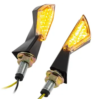cafe 4 racer - Koso, z1 LED turn signals. Black. Smoke lens - MCS Standard indicators 