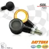 cafe 4 racer - LED ukazatel "SOL" hliník černě tónovaný pár M8 D 72 x Š 25,5 - HS MOTO Germany Standardní ukazatele směru 4251352634047