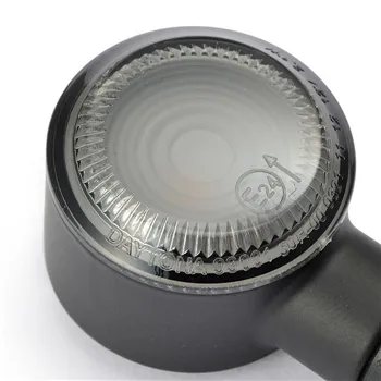 cafe 4 racer - LED ukazatel "SOL" hliník černě tónovaný pár M8 D 72 x Š 25,5 - HS MOTO Germany Standardní ukazatele směru 4251352634047
